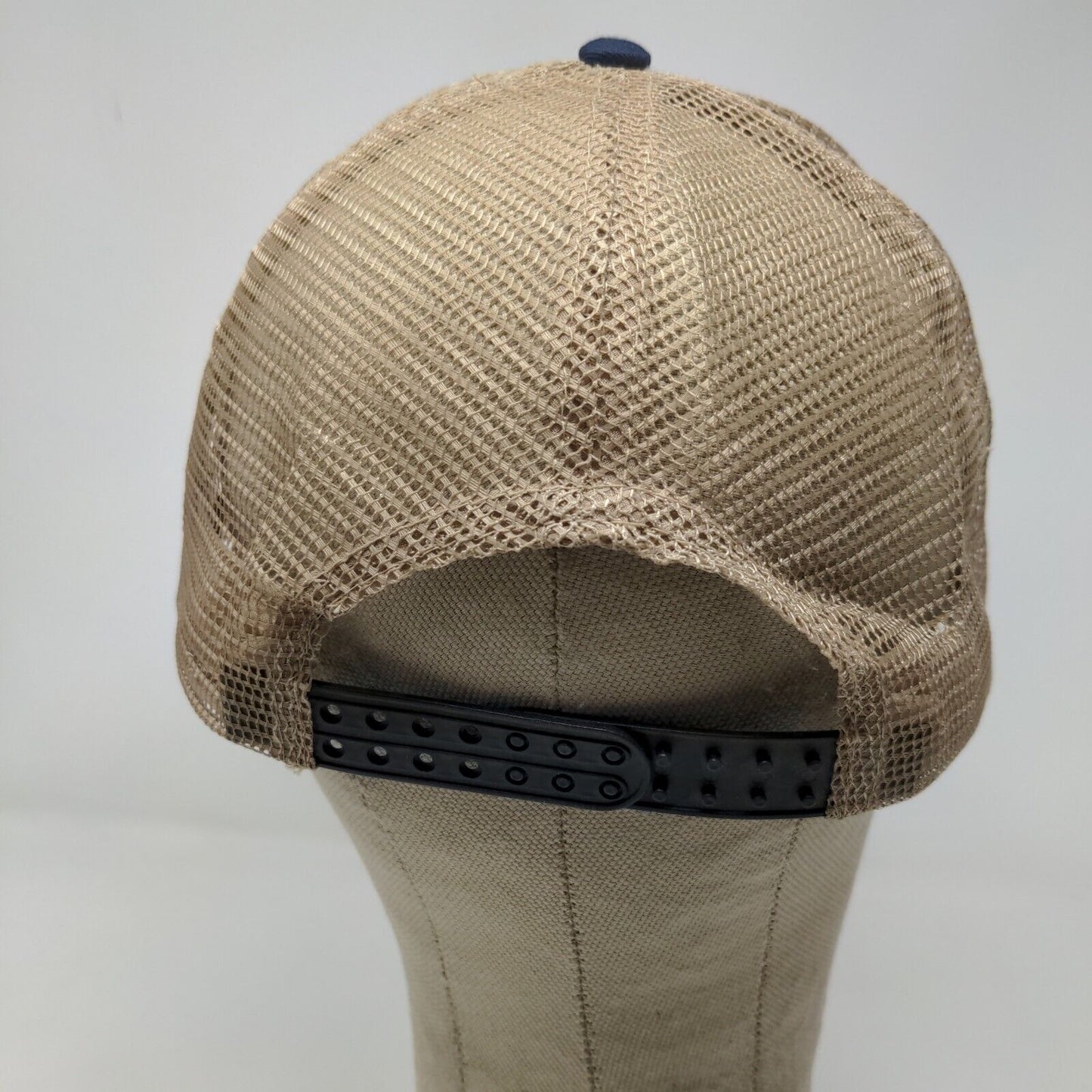 Cobra Mens Tennessee Branch Water Indiana Snapback Mesh Back Hat Tan Blue OSFA