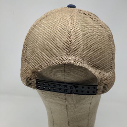 Cobra Mens Tennessee Branch Water Indiana Snapback Mesh Back Hat Tan Blue OSFA
