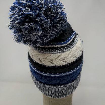 Sport-Tek Men's ACSM Knit Beanie Hat Multicolor Striped Acrylic Embroidered Logo