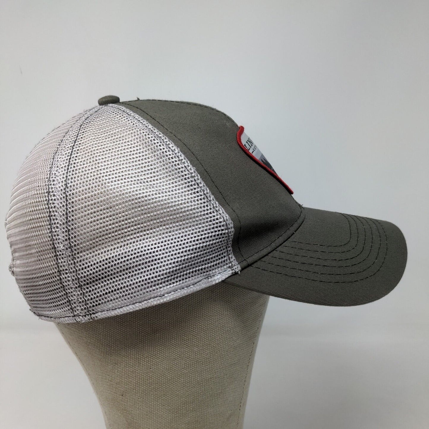 Lincoln Outfitters Men's Snapback Mesh Back Hat Green Embroidered Logo