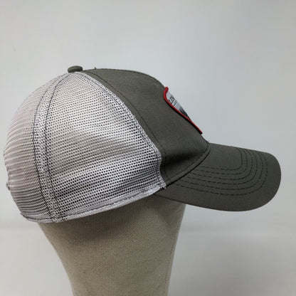 Lincoln Outfitters Men's Snapback Mesh Back Hat Green Embroidered Logo