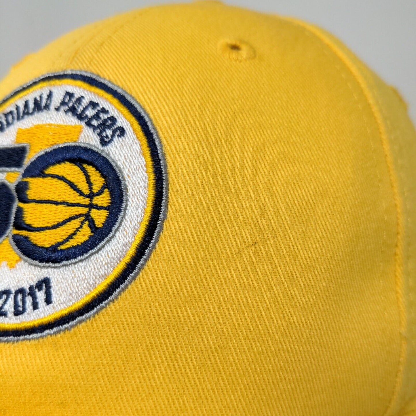 Main Gate Men's NBA Indiana Pacers Strapback Hat 50th Anniversary Yellow OSFM