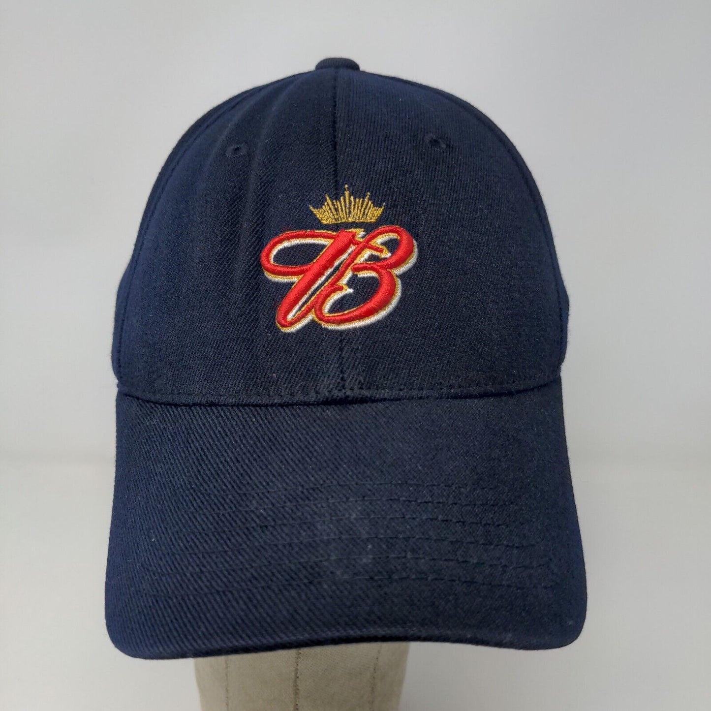 Budweiser One Fit Mens Hat Blue OSFA Embroidered Logo Acrylic Blend