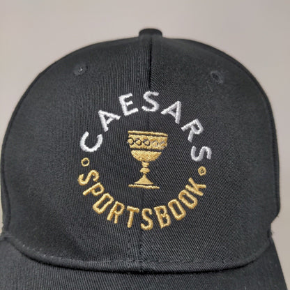 Caesars Sportsbook Men's Snapback Hat Black Adjustable Embroidered Logo