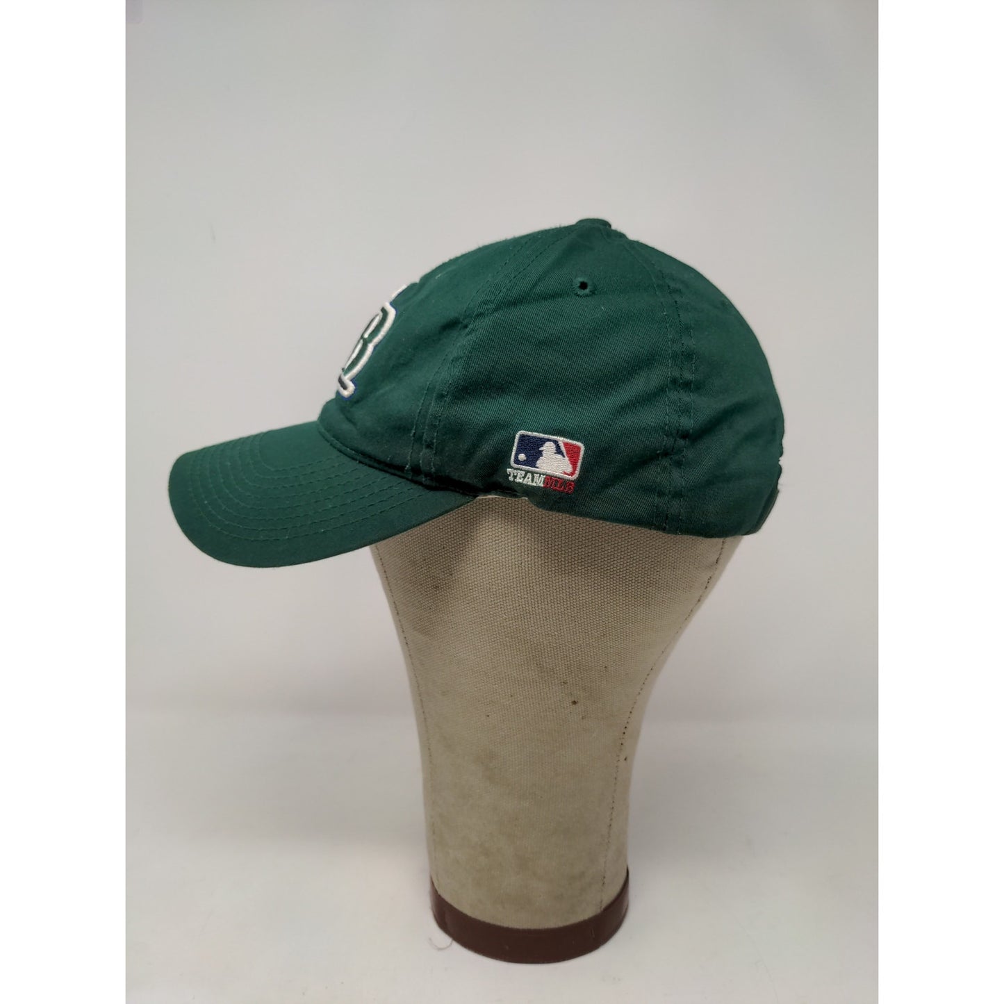 Team MLB Tampa Bay Rays Strapback Hat Outdoor Cap Size S/M Green Embroidered