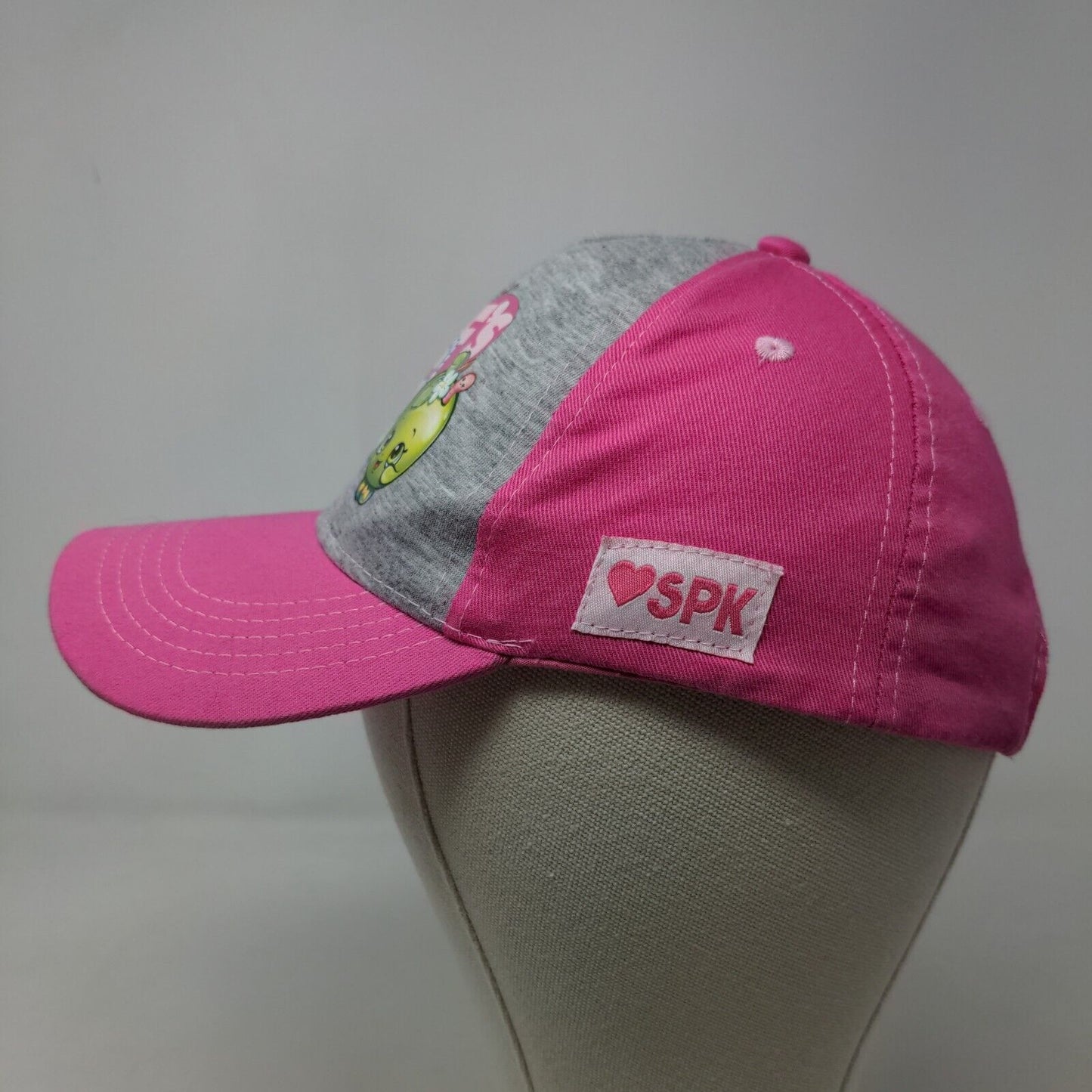 Shopkins Girl's Strapback Hat Pink OSFM Graphic Logo BFF's 2018 100% Cotton