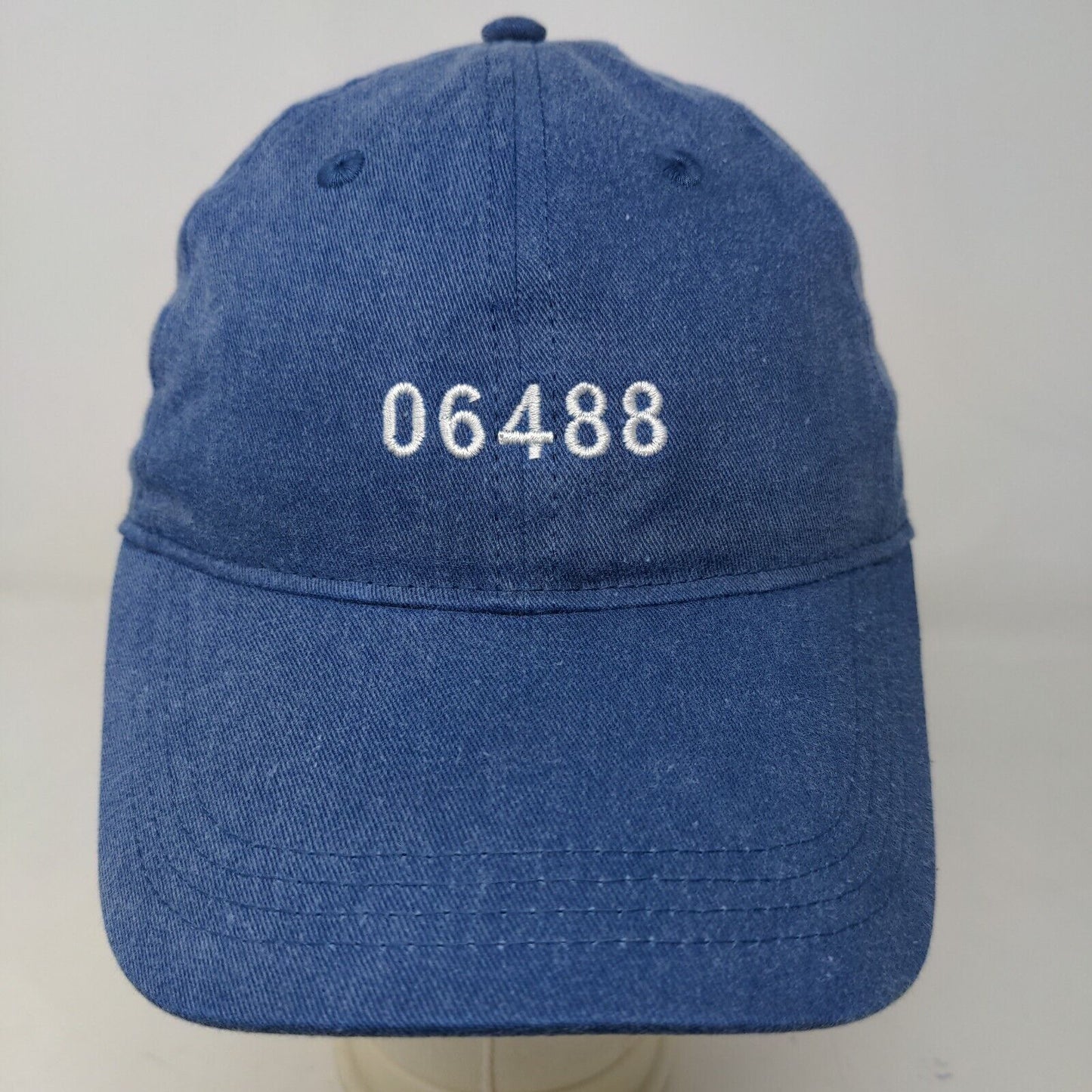 Authentic Pigment Men's Slideback Hat Blue Adjustable Connecticut ZIP 06488