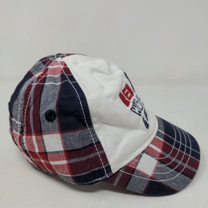 Gymboree Baby Stretchy Hat Multicolor Plaid 6-12 Months Patriotic