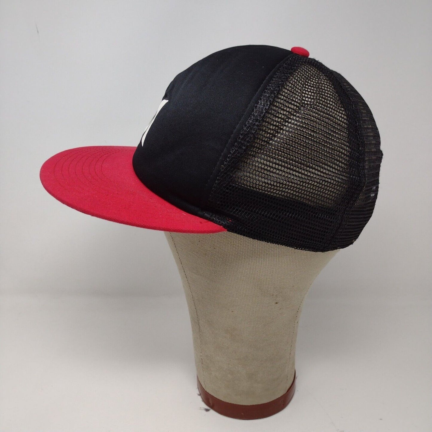 Hurley Red Black Foam Mesh Trucker Cap Snapback Hat Adjustable Graphic Print