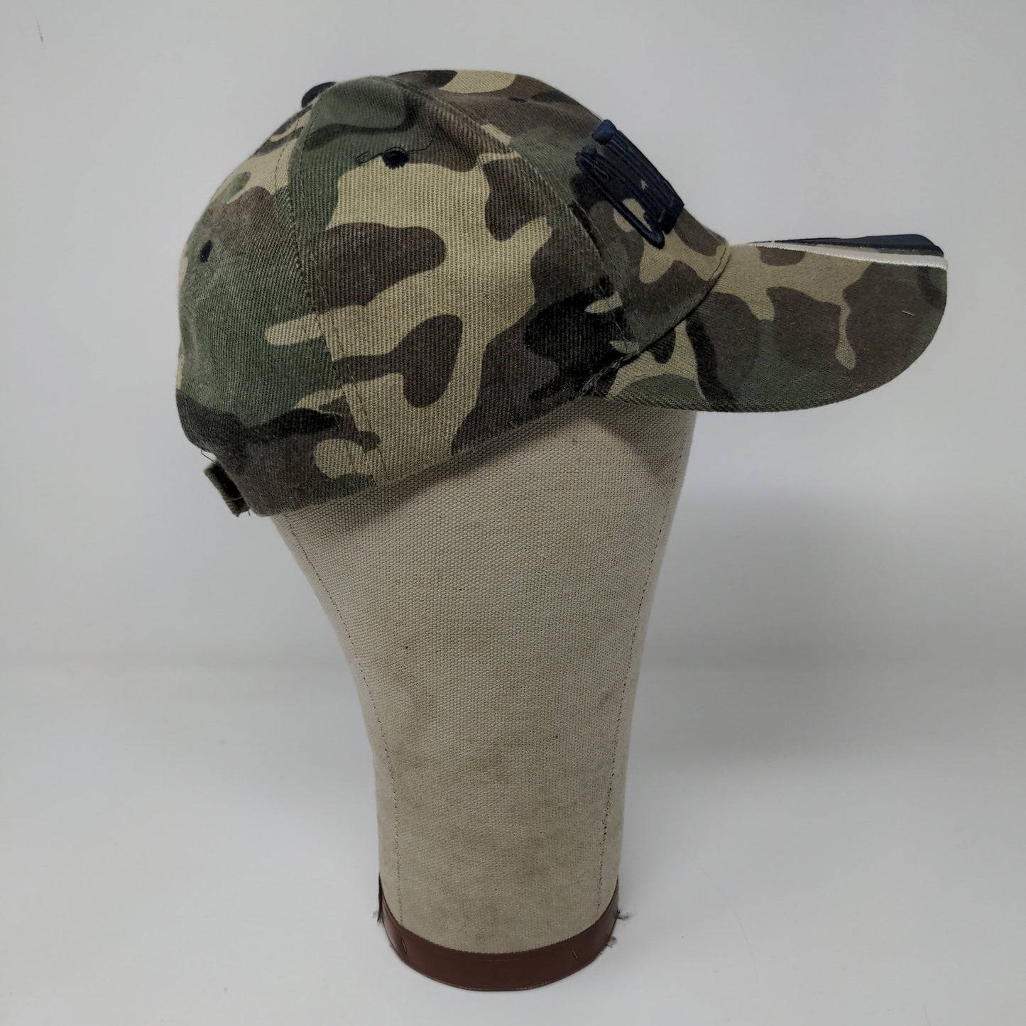 Cleveland Camo Strapback Hat Embroidered Wave Green Brown Blue Spell Out