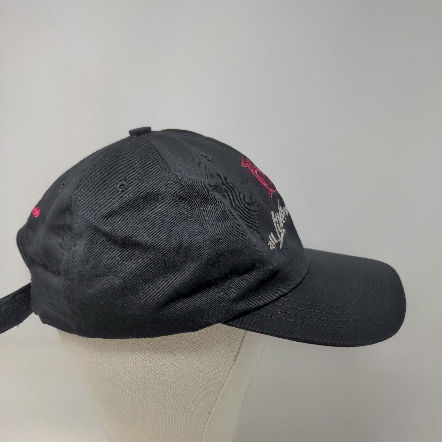 Unbranded Women's Strapback Hat Black Adjustable Embroidered Club Solaris Logo