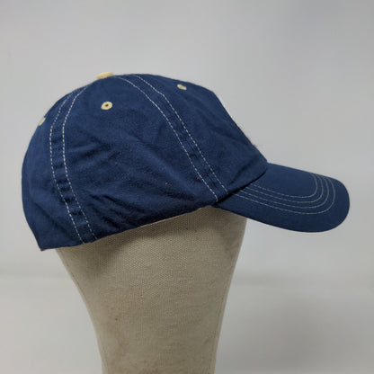 JR Cigars Men's Strapback Hat Blue Adjustable Embroidered Logo