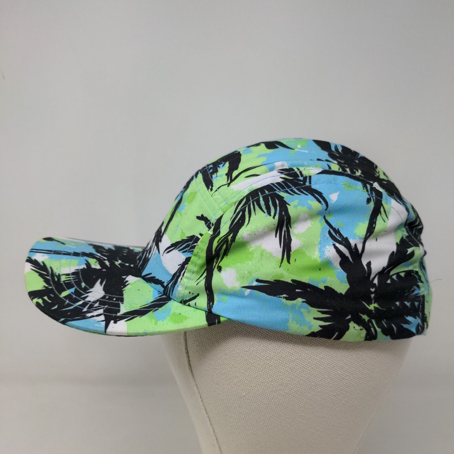 San Diego Boy's Snapback Hat Blue Green Tie Palm Pattern 3-7 Years Polyester