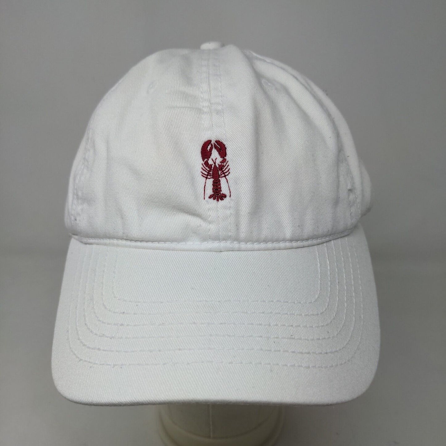 Cuffy's of Cape Cod Men's Slideback Hat White Size Adult Embroidered Lobster