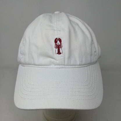 Cuffy's of Cape Cod Men's Slideback Hat White Size Adult Embroidered Lobster