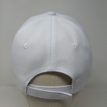 Unbranded Men's Strapback Hat White 100% Acrylic Farah Nile Cruise Logo