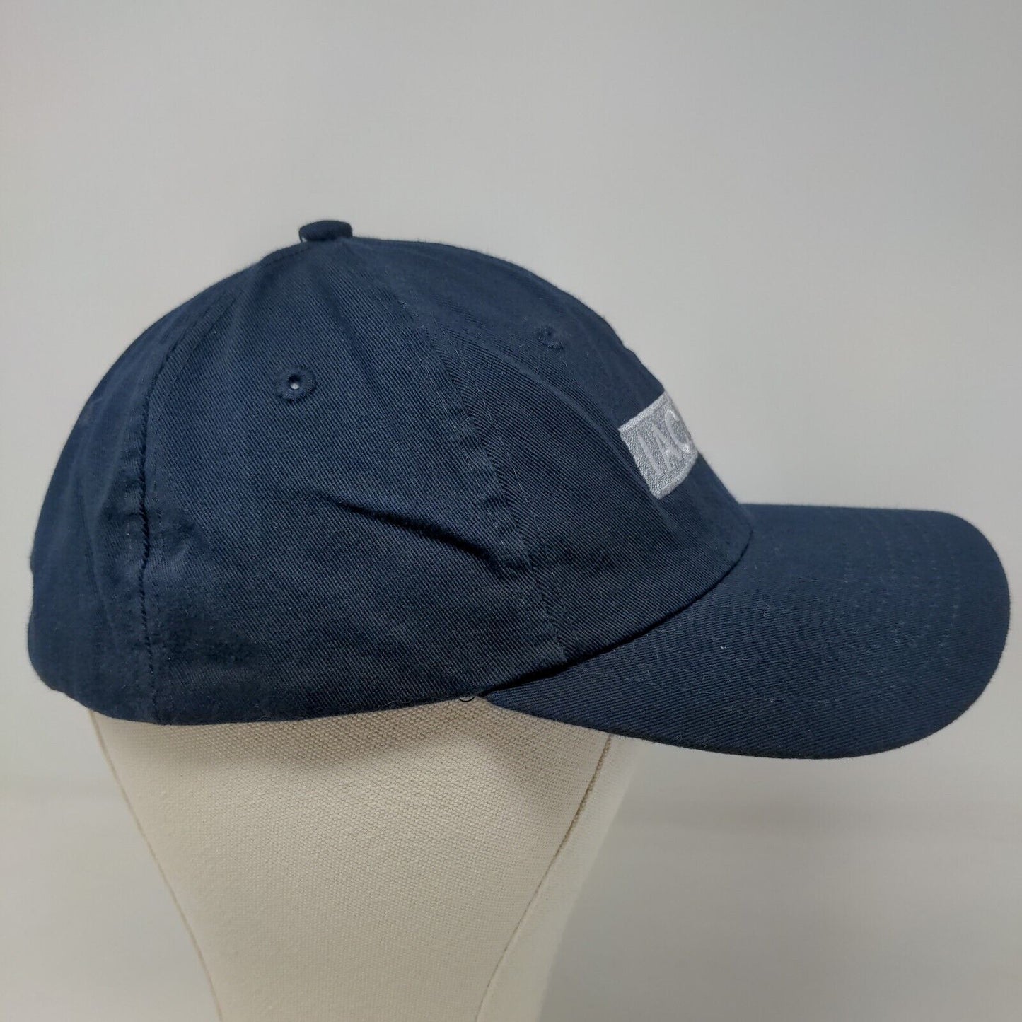 River's End Trading Company Men's Slideback Hat Blue Embroidered IAC Logo