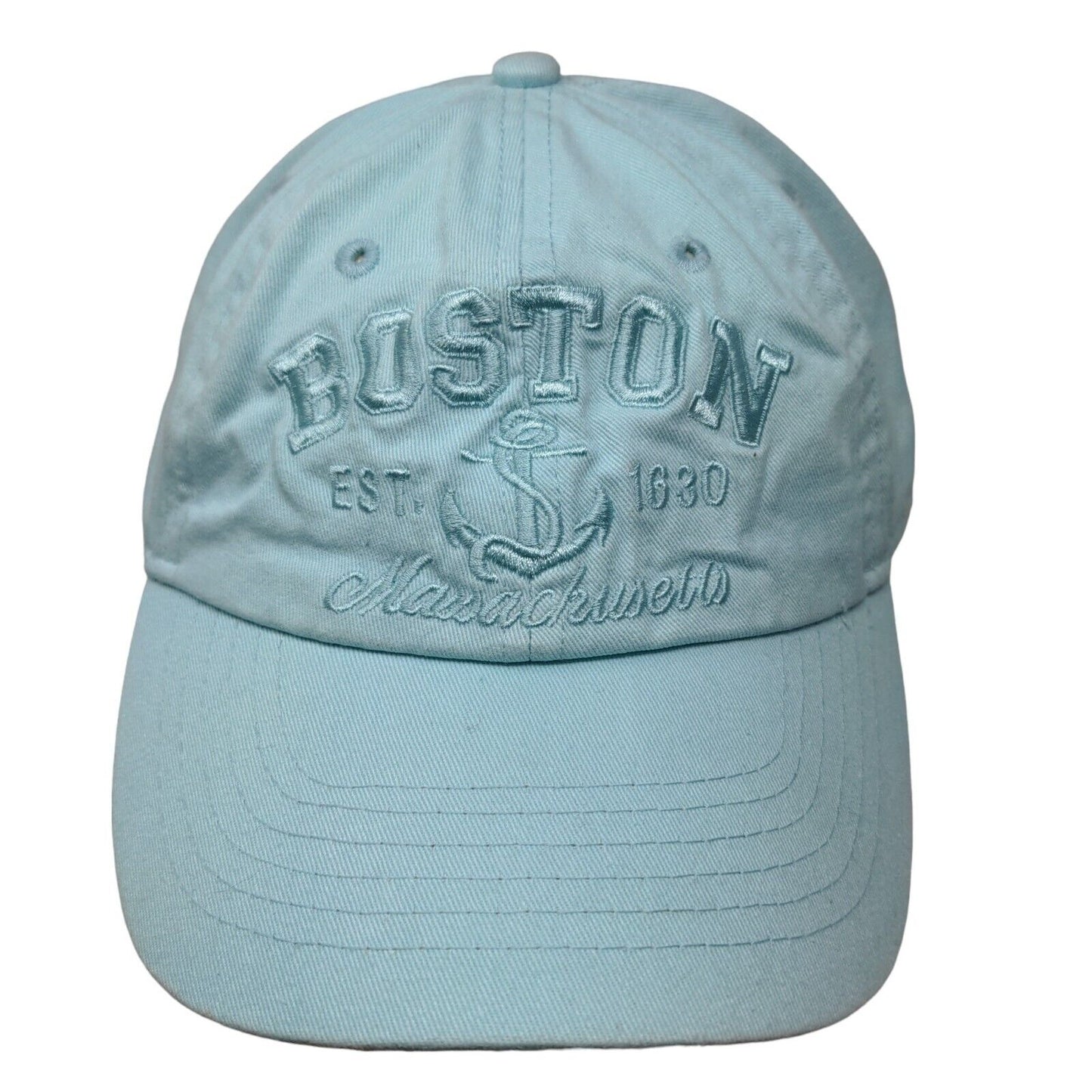 Bay State Apparel Men's Slideback Hat Blue Boston Massachusetts Embroidered Logo