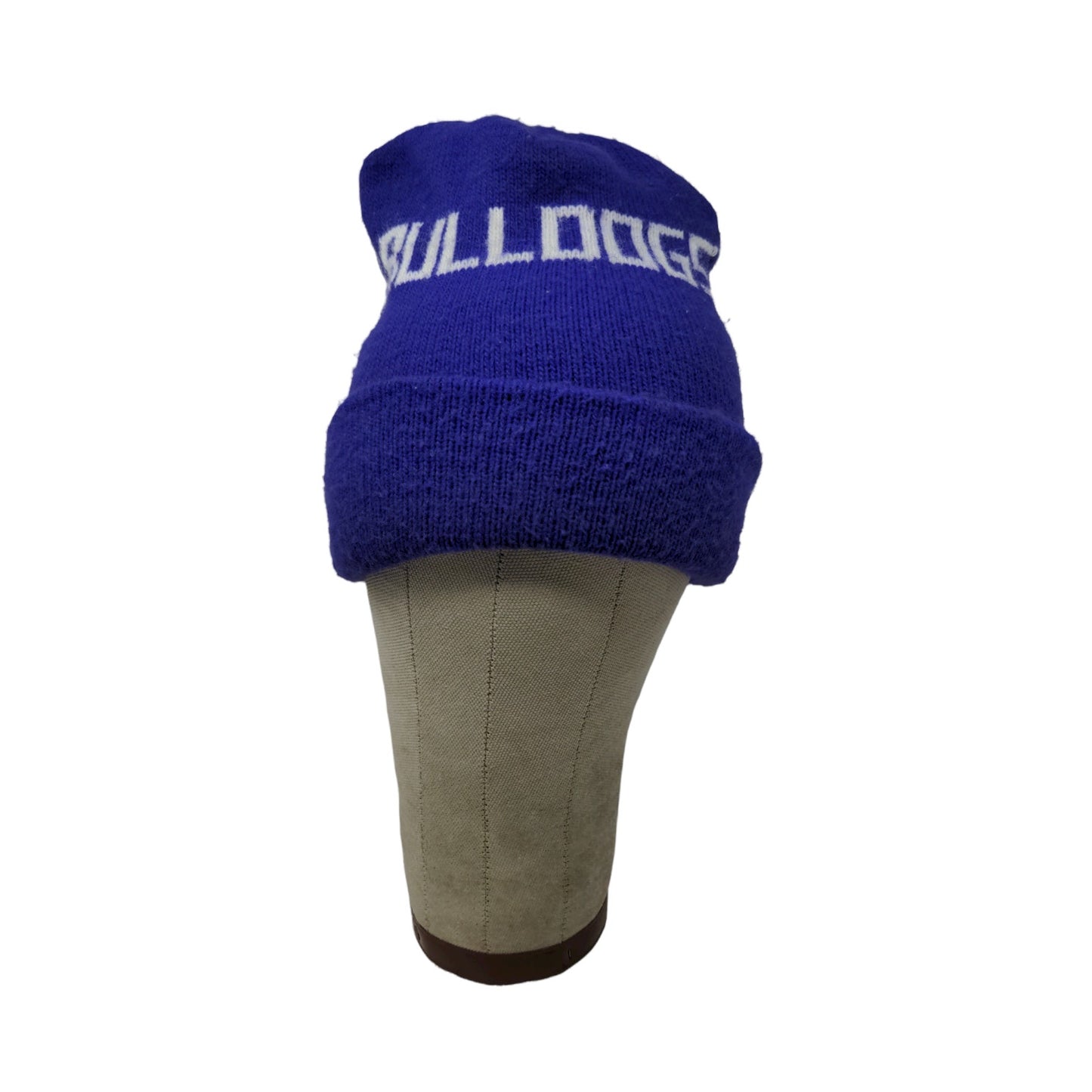 Bulldogs Knit Ski Cap Beanie Hat Purple Toboggan Cap Spell Out