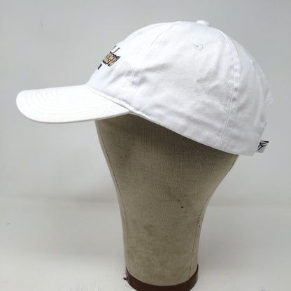 Town Talk Men's Strapback Clover Meadows Golf Course Hat White Adjustable