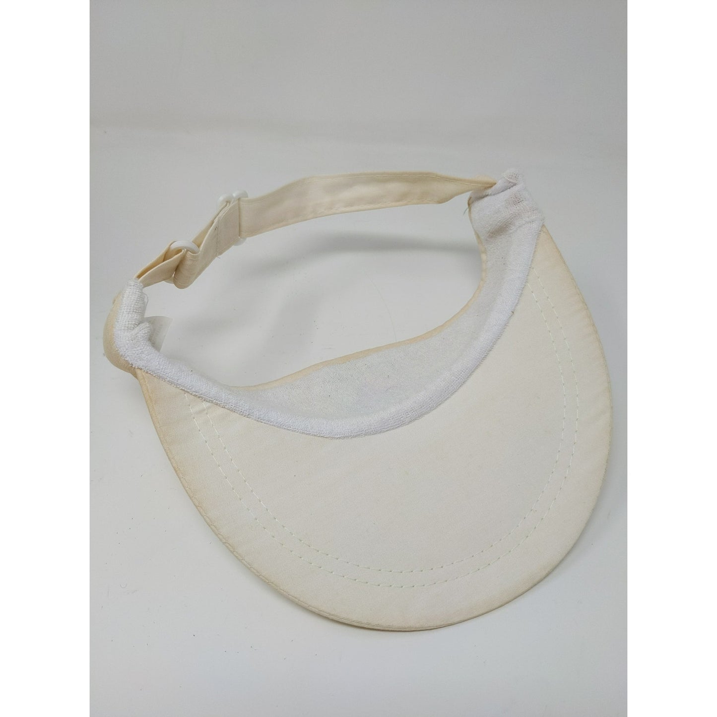 Citgo Gas Sun Visor Slideback Hat White Heavy Stains Embroidered