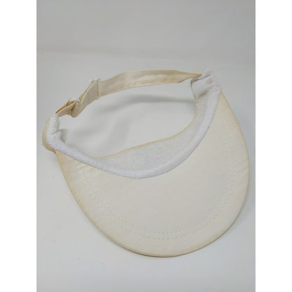 Citgo Gas Sun Visor Slideback Hat White Heavy Stains Embroidered