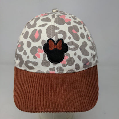 Disney Junior Girl's Minnie Mouse Strapback Hat Multicolor OS Leopard Print