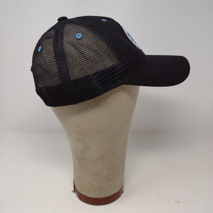 Hilton Head Island Fish Coastal Seafood Black Snapback Mesh Back Hat Cap Logo