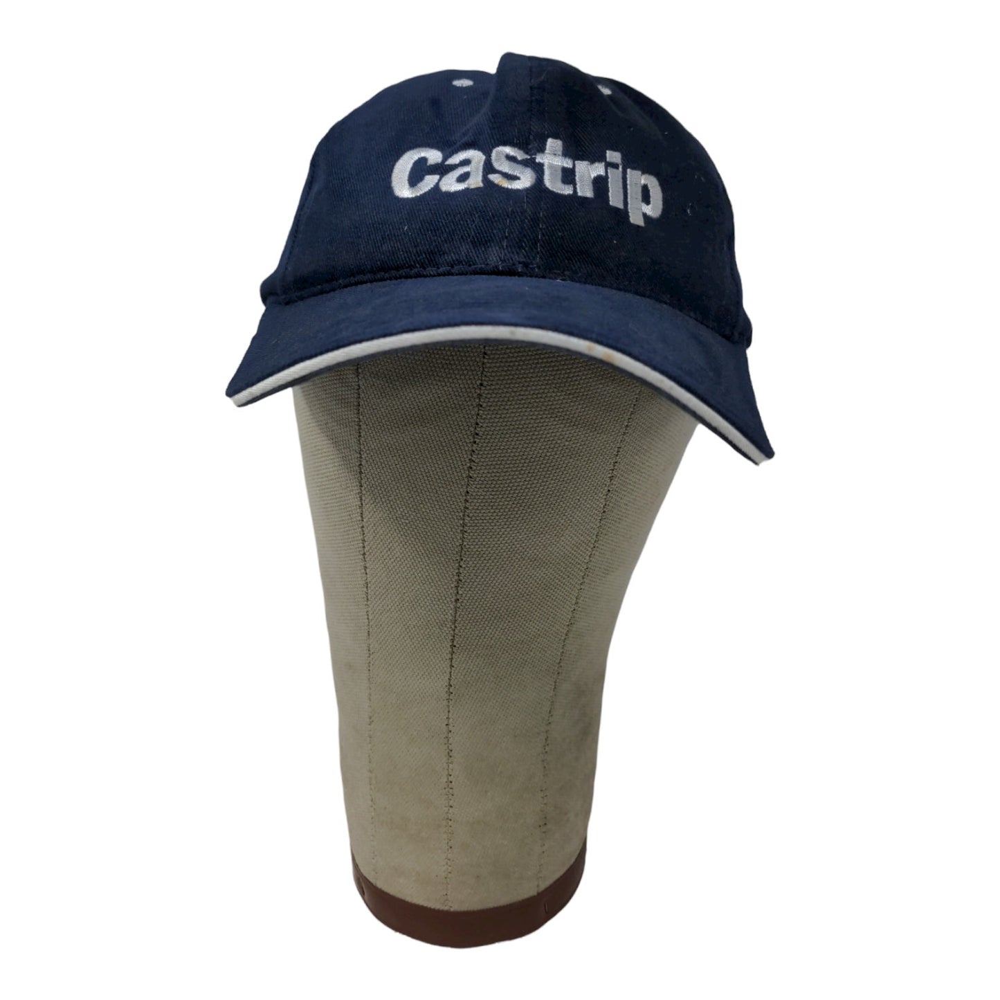 Castrip Steel Strapback Hat Blue Embroidered Logo OSFA 100% Cotton