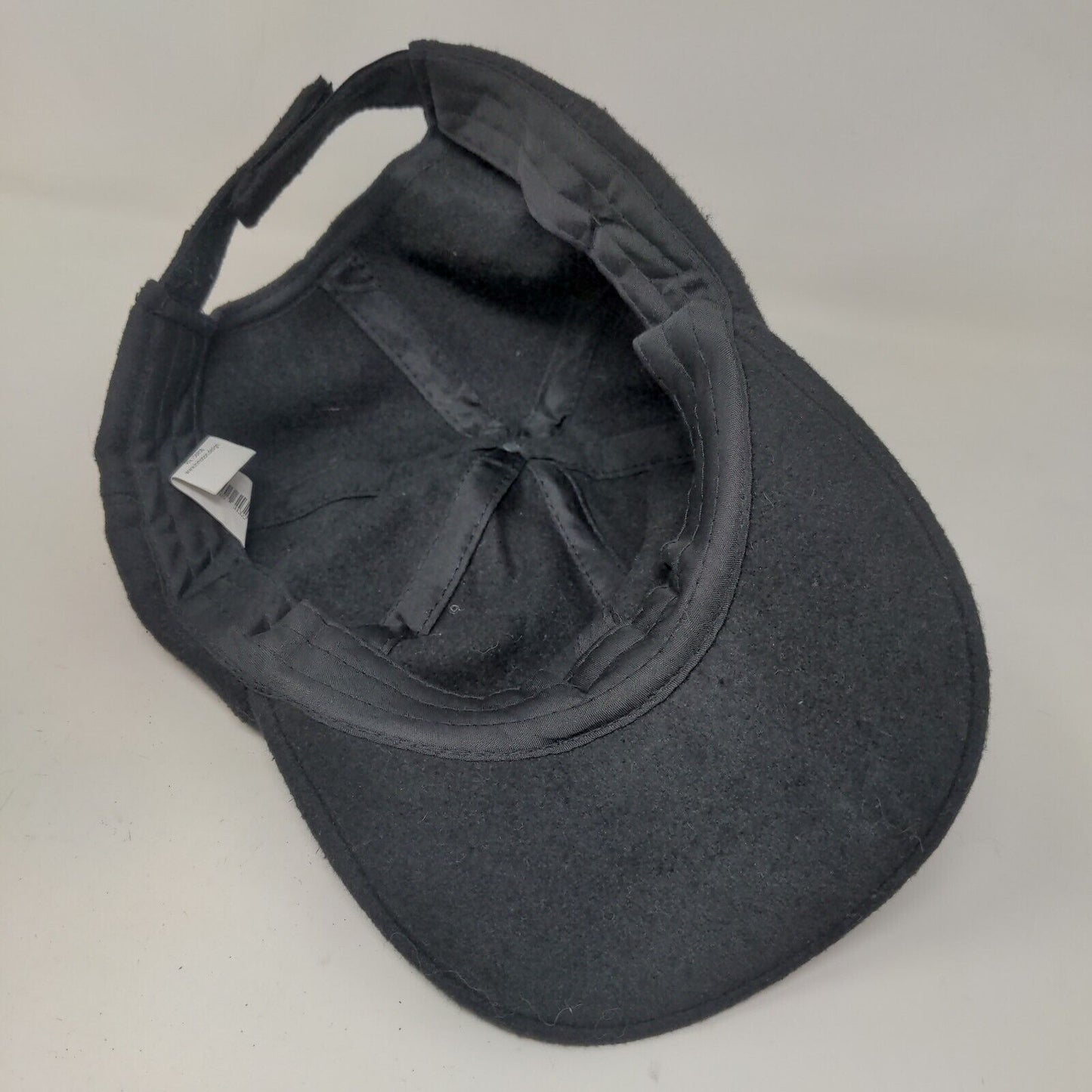 Unbranded Men's Strapback Hat Black Adjustable 100% Polyester Blank