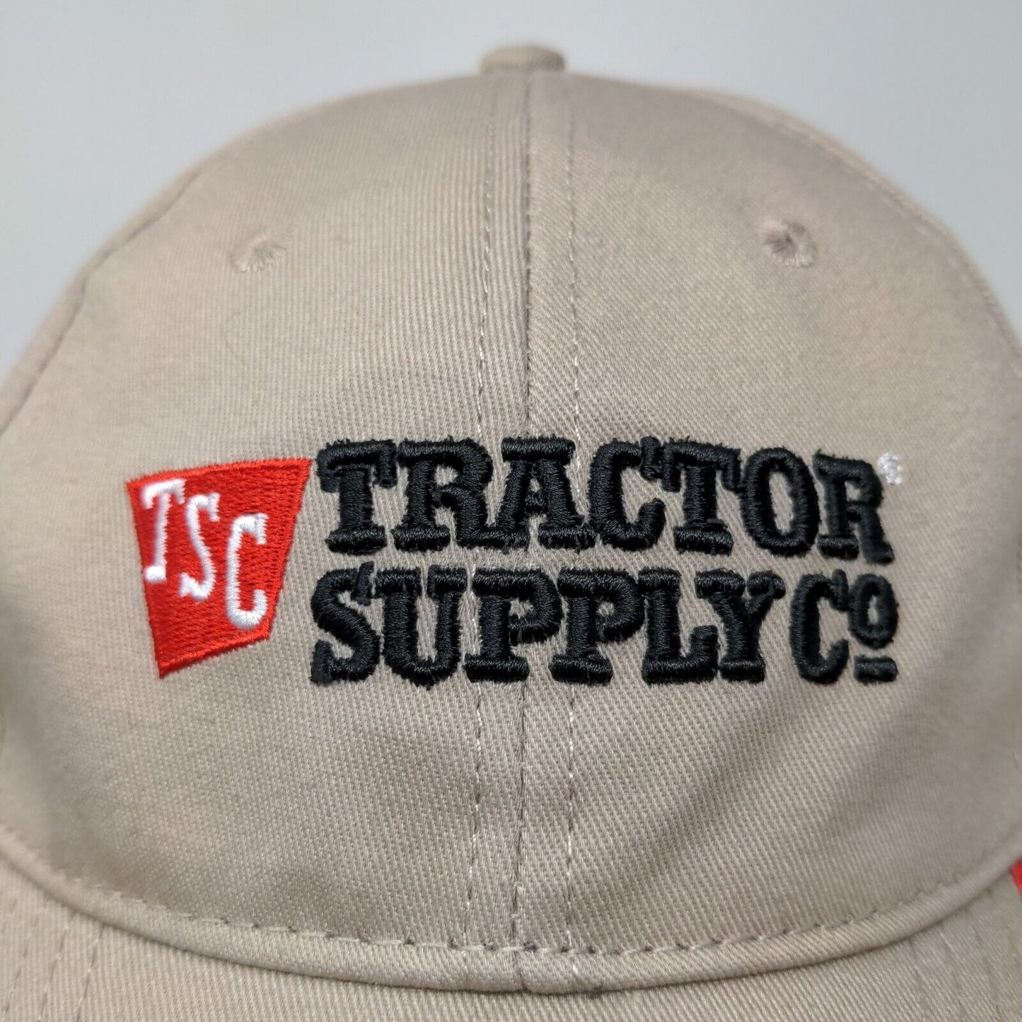 Tractor Supply Co Men's Slideback Hat Tan Adjustable Embroidered Logo