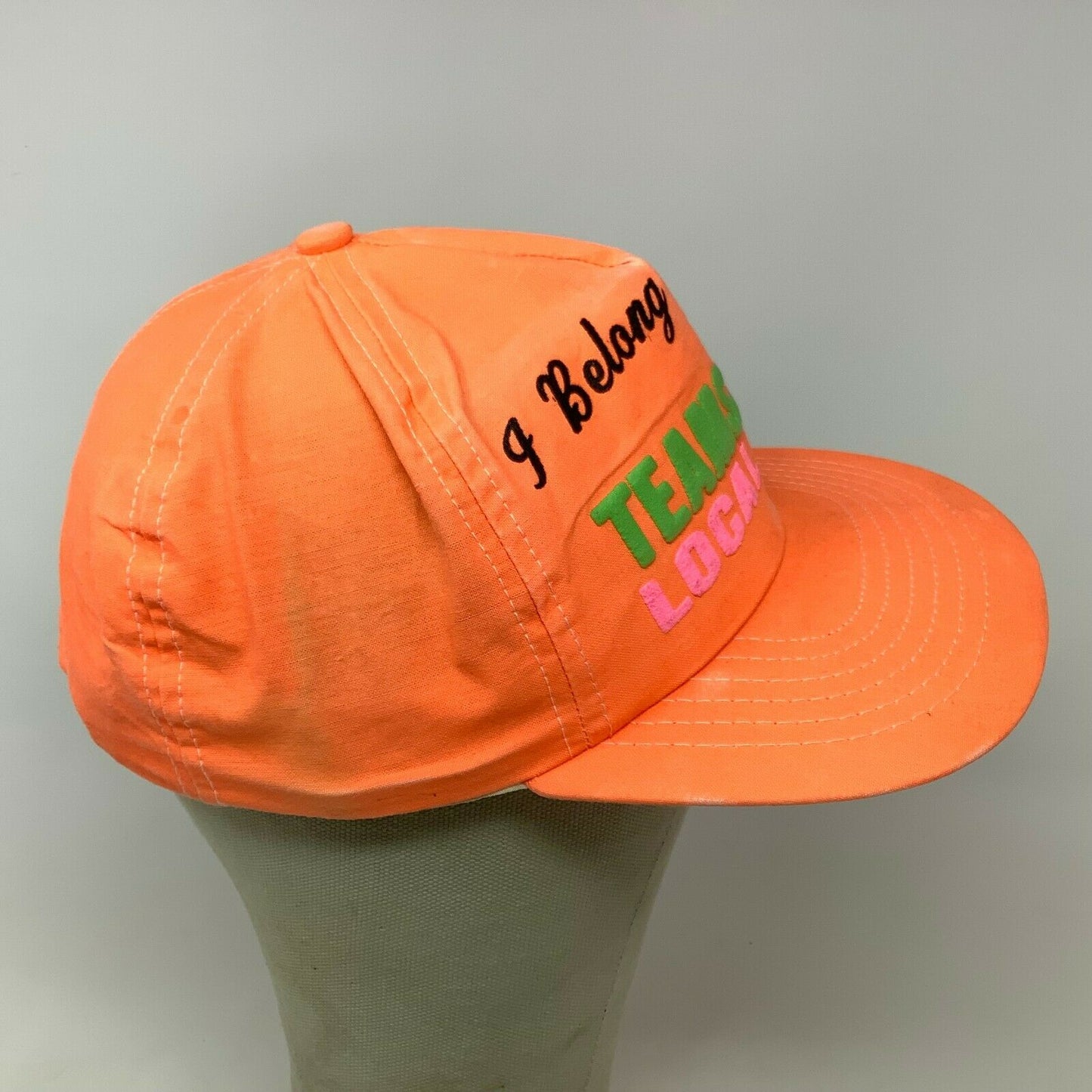 I Belong to Teamsters Local 135 Union Hat Snapback Orange Indianapolis