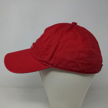 Cornell University Men's Strapback Hat Red Adjustable Embroidered Logo