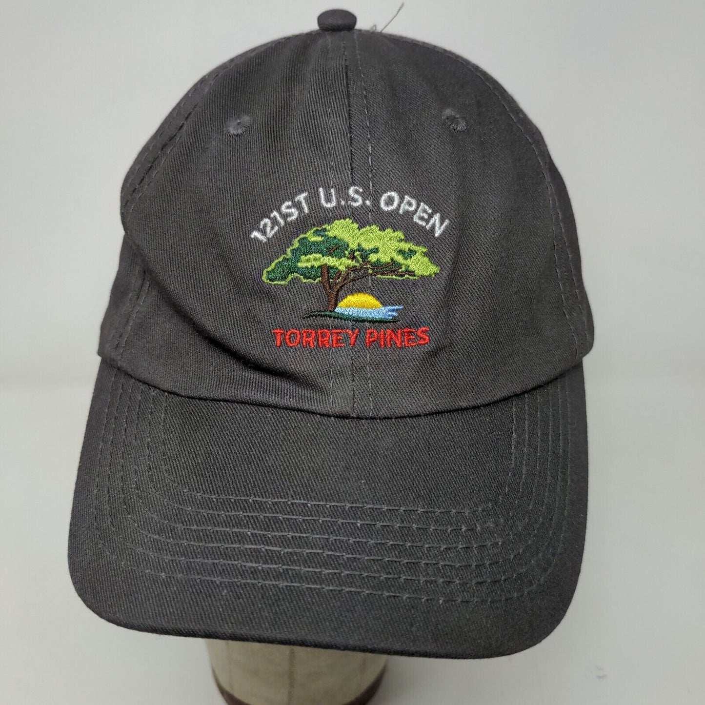 USGA Mens 121st U.S. Open Torrey Pines Slideback Hat Gray Adjustable Embroidered