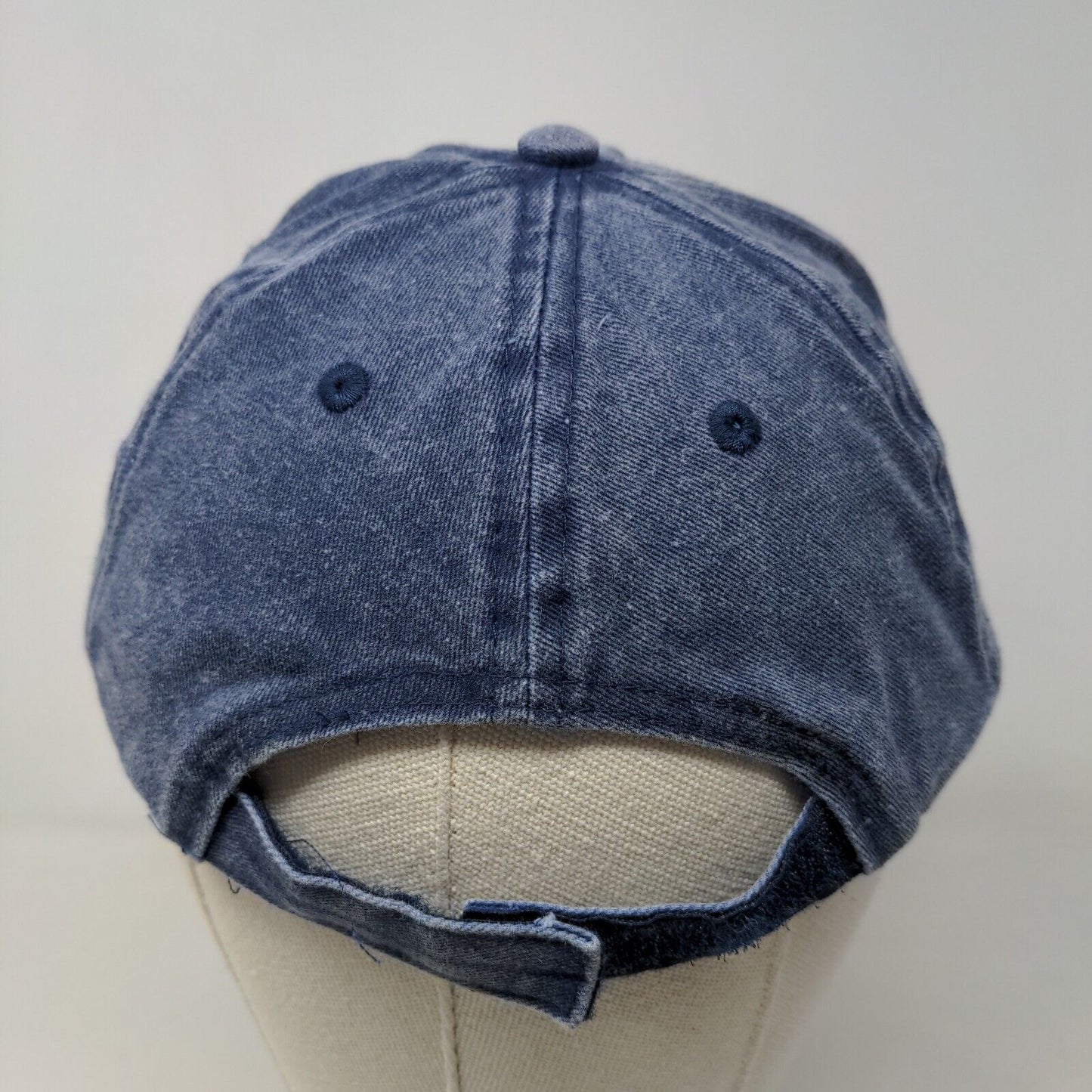 Unbranded Boy's Strapback Hat Blue OS Blank Vent Holes WM2904