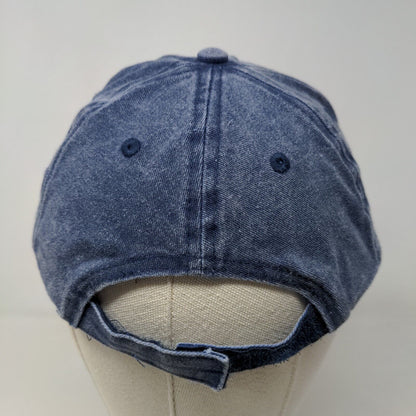 Unbranded Boy's Strapback Hat Blue OS Blank Vent Holes WM2904