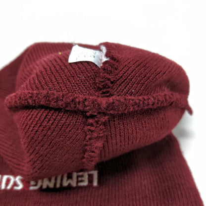 Leming Supply Men's Knit Beanie Hat Red OFSA Embroidered Logo