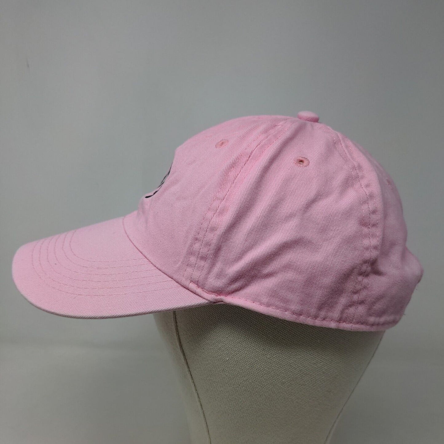 Newhattan Women's Slideback Hat Pink Size OSFA Embroidered Spilled Cup Logo