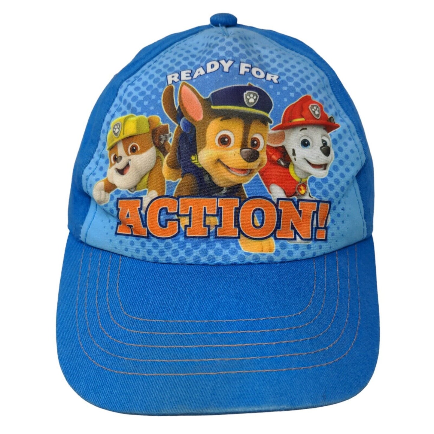 Nickelodeon Paw Patrol Boy's Strapback Hat Blue Orange Size OS Graphic Logo