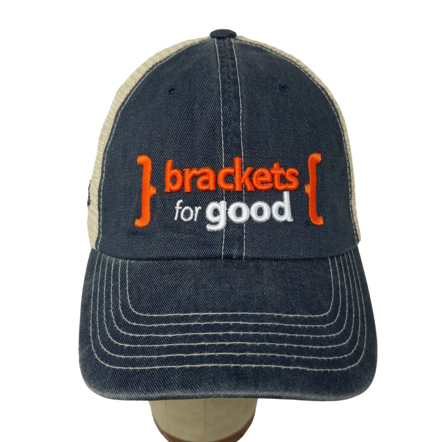 Brackets for Good Hat Cap Distressed Snapback Mesh LIDS Embroidered One Size