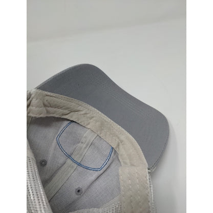 5Fin Circle Fin Meshback Snapback Hat Gray White Embroidered Circle