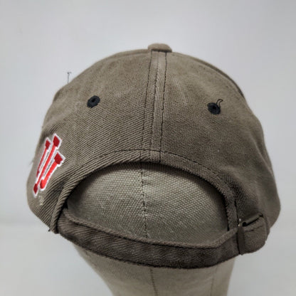 American Needle Men's Slideback Hat IU Indiana Hoosiers Brown Adjustable Logo