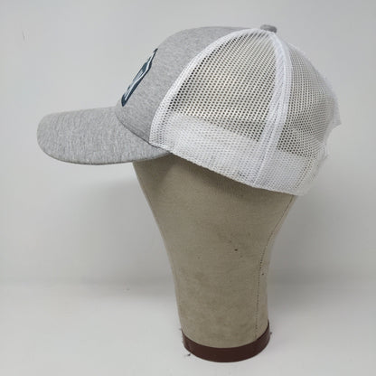 RARE SAMPLE Killik Snapback Mesh Back Hat Embroidered Logo Spell Out Gray White