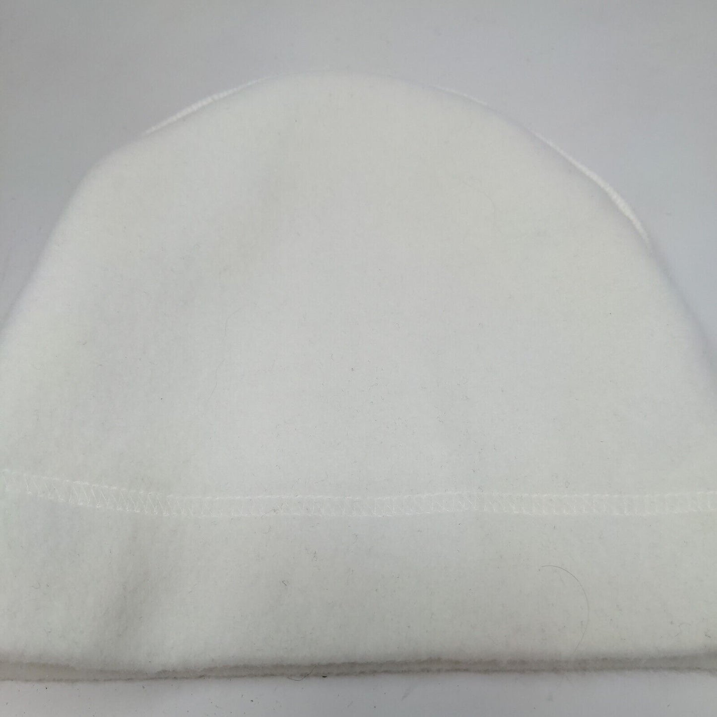 Unbranded Men's Knit Beanie Hat White Acrylic Vintage Made USA Turtle Logo