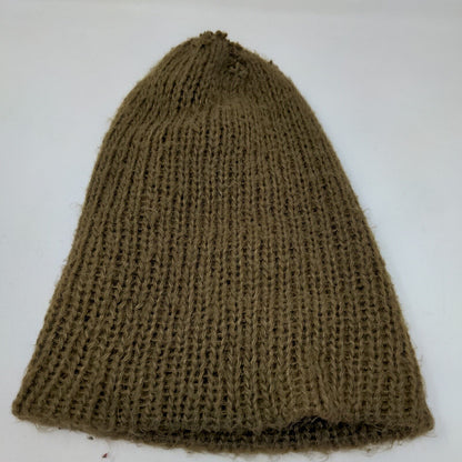 Hansen Womens Knit Beanie Hat Tan Size OSFA Vintage Made in USA