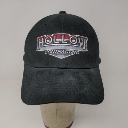 Hollow Contracting The Max Hat Strapback Cap OSFA Black Embroidered Logo