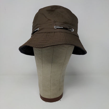 Brown Sport Bucket Hat Cap 100% Polyester Outdoors Hiking Size ?