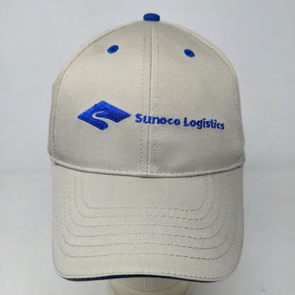 Sunoco Logistics Men's Slideback Hat Tan Size OSFA Embroidered Logo 100% Cotton