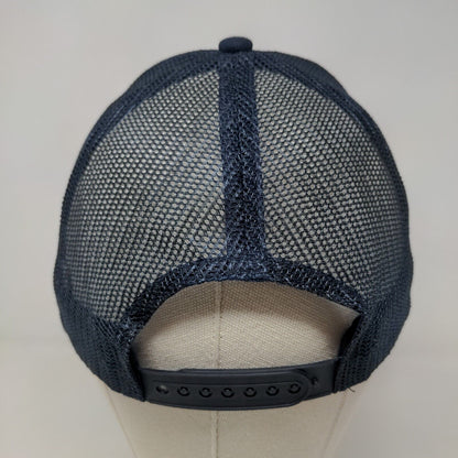 CornerStone Men's Snapback Mesh Back Hat Blue Adjustable Blank Cotton