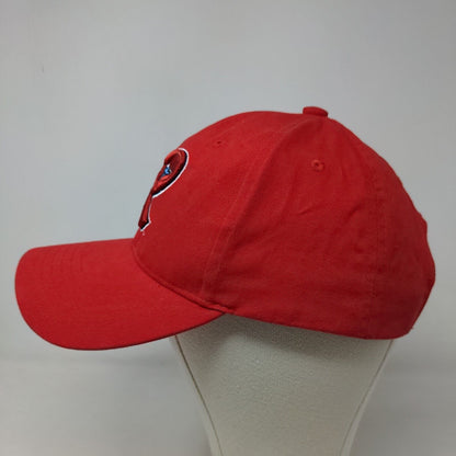 Big Melon Men's Strapback Hat Red Embroidered Logo 100% Cotton